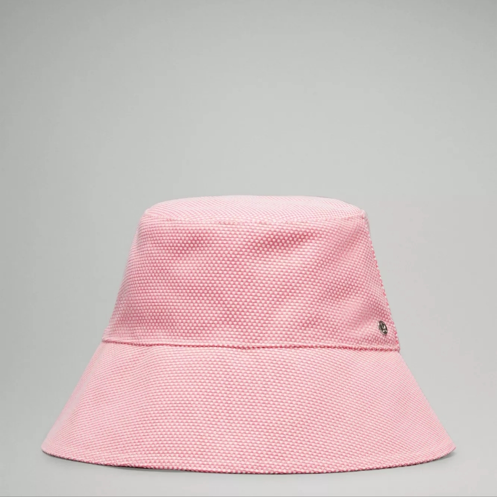 NEW lululemon Canvas Bucket Hat Sakura Pink & Light Ivory White Size M/L